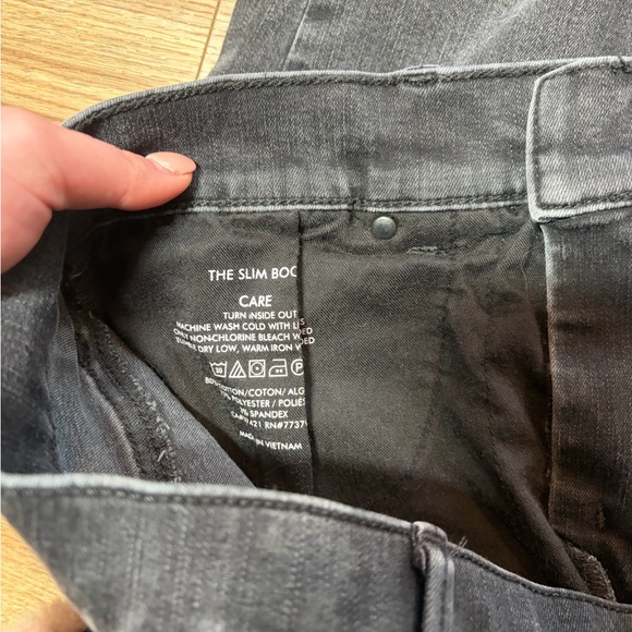 Ann Taylor Slim Boot black wash flare Jean - Picture 8 of 9